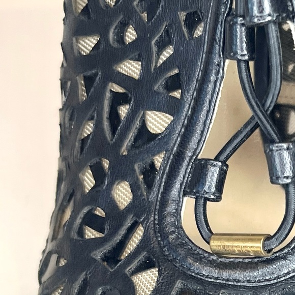 Jimmy Choo Black Tactic Lace-Up Cutout Bootie Pump Size 37 (US 7) - Picture 5 of 12